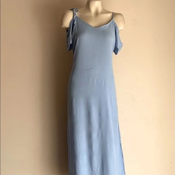 Dusty blue maxi women dress NWT - Picture 1 of 4